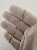 10" 14k Yellow Gold Rope 1.5mm 2.26g