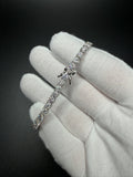 7" 4mm silver moissanite tennis bracelet, 12.33ctw D VVS1, 11.5g – Ott Family Jewelry (4)