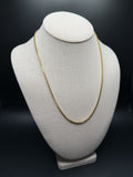 20" 14K Yellow Gold Rounded Box 3mm 9.1g