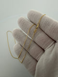 18" 1.2mm 14K yellow gold fancy anchor chain, 2.0g – Ott Family Jewelry (4)
