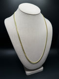 24" 10k Yellow Gold Cuban 4mm 25.53g