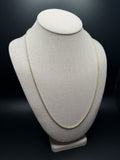 24" 14K Yellow Gold Ice Chain 2.5mm 10.66g