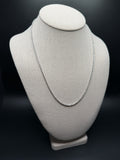 20 inch 2.5mm rope chain in 14K white gold, 9.6g, view 4 - Ott Family Jewelry