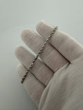 7.5" 14K White Gold Rope 3mm 5.92g