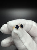 5mm natural sapphire stud earrings, 14K yellow gold, 0.5g – Ott Family Jewelry (4)