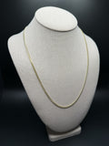 22" 10k Yellow Gold Cuban 2.5mm 9.33g