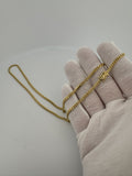 20" 10K Yellow Gold Cuban Chain 3mm 12.13g