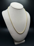 22" 14K Yellow Gold Franco 3mm 29.1g
