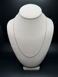 22" 10k Yellow Gold Franco 1mm 3.94g