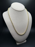 22" 14k Yellow Gold Rope 5.5mm 12.93g