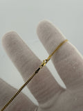 10" 1.75mm solid 10K yellow gold Cuban link anklet, 2.42g – Ott Family Jewelry (4)