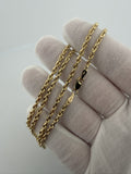 20" 14K Yellow Gold Rope 3mm 3.7g