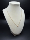 18" 14K Yellow Gold Chain & Clover 2mm 4.12g