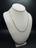 20" 14K Yellow Gold Cuban Chain 3mm 13.22g