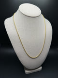 22" 14K Yellow Gold Rounded Box 2.5mm 6.91g