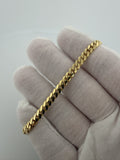 7.25" 14K Yellow Gold Cuban Bracelet 5mm 15.0g
