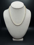 18" 4mm gold over silver moissanite tennis chain, 32.71ctw D VVS1, 25.4g – Ott Family Jewelry (3)