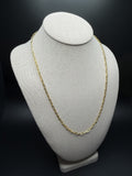 22" 14k Yellow Gold Paperclip 3mm 5.2g