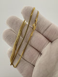 16" 14k Yellow Gold Cuban 2mm 4.6g