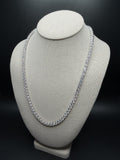 22" 5mm silver moissanite tennis chain, 46ctw D VVS1, 37.5g – Ott Family Jewelry (4)