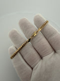 7.5" 4mm 14K yellow gold Cuban bracelet, 8.95g (pre-owned) – Ott Family Jewelry (4)