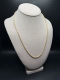 22" 14k Yellow Gold Byzantine 2mm 6.86g