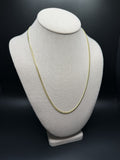 22" 14K Yellow Gold Cuban Chain 2.5mm 10.22g
