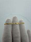 6" 14K Yellow Gold Curb Baby ID Bracelet 3.5mm 2.33g