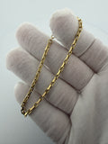 7.5" 14k Yellow Gold Herme$ Link 2.5mm 5.1g
