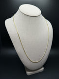 24" 10K Yellow Gold Cuban Chain 2mm 6.1g