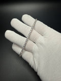 8" Silver 6.5ctw VS/VVS Lab Diamond Tennis Bracelet 3.3mm 12.9g