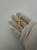 2 inch Latin cross pendant in 14K yellow gold, 3.13g, view 5 - Ott Family Jewelry