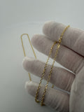 24 inch 2.5mm heavy fancy anchor chain in 14K yellow gold, 5.9g, view 5 - Ott Family Jewelry