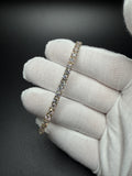 7" 14K Yellow Gold 10.04ctw E-F VS Lab Diamond Tennis EGL Certified – 4mm – 11.8g