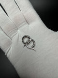 15mm x 3mm 14K White Gold Huggies 1.12g