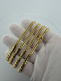 22" 14K Yellow Gold Cuban 5mm 43.9g