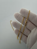 20" 14K Yellow Gold Franco Chain 1.8mm 7.8g