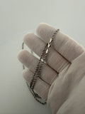 24 inch 2.5mm rope chain in 14K white gold, 11.7g, view 5 - Ott Family Jewelry