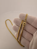 22" 14k Yellow Gold Cuban 4mm 27.0g