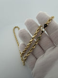 22" 14k Yellow Gold Rope 5.5mm 12.93g