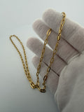 22" 14k Yellow Gold Paperclip 4mm 5.93g