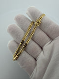 8" 4mm solid 14K yellow gold Cuban link bracelet, 10.25g – Ott Family Jewelry (5)