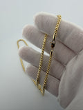 22" 14K Yellow Gold Franco 3mm 29.1g