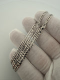18 inch 3.5mm curb chain in 14K white gold, 5.43g, view 5 - Ott Family Jewelry