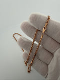 20" 14K Rose Gold Heavy Fancy Anchor 3mm 16.4g