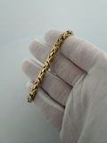 7.5" 14K Yellow Gold Byzantine 5mm 12.14g