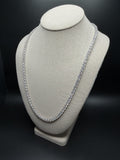 24" 5mm silver moissanite tennis chain, 51ctw D VVS1, 41.3g – Ott Family Jewelry (5)