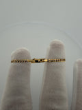 5 inch 2.5mm diamond cut curb baby ID bracelet in 14K yellow gold, 1.83g, view 5 - Ott Family Jewelry