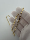 20" 14k Yellow Gold Paperclip 4.5mm 6.72g