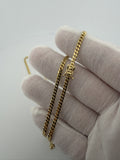 20" 14K Yellow Gold Cuban Chain 3mm 13.22g